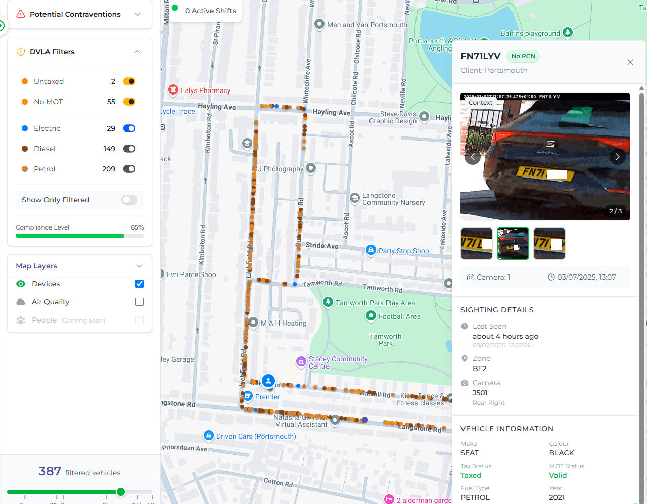 ScanNeo Real-time Map Dashboard